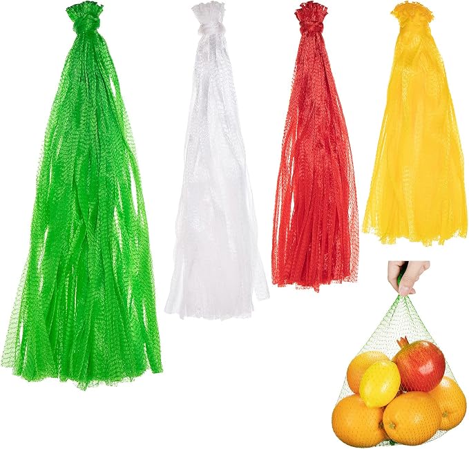 Shappy Reusable Mesh Netting, Onion Reusable Mesh Net Produce Grocery Toys Fruits Vegetables Storage Bags, Seafood Bag