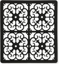 GASARÉ, Extra Large, Thick, Silicone Trivet for Hot Dishes, Pots, and Pans, Heat Resistant Mat for Countertop, Hot Pad for Kitchen, Easy to Clean, 12 x 11 x 3/8 Inches, Black