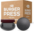 Ian's Smash Burger Press 4 Inch, Cast Iron Hamburger Press Heavy Duty - Burger Smasher, Griddle & Meat - Perfect Size for Sliders!