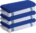 Infinitee Xclusives Kitchen Towels - 6 Pack - Cotton Dish Towel |15" x 25"| | 100% Cotton, Highly Absorbent Tea Towels - Lint Free, Soft, Durable & Quick Dry, Ideal for Drying Dishes & Kitchen Cleaning