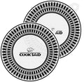 Cook's Aid 2 PCS Silicone Induction Cooktop Protector Cover Mat 7.9" (Magnetic) | 230°C (450℉) Heat-Resistant Induction Stove Protector | Multifunctional Silicone Mats (Logo CK)