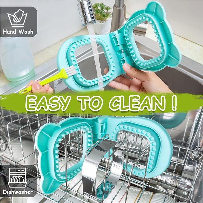 Nifogo Large Uncrustable Sandwich Cutter Maker for Kids | Sandwich Cutter and Sealer, Leak-proof Seal, Stainless Steel & PP Plastic, for Children Boys Girls Lunch Breakfast