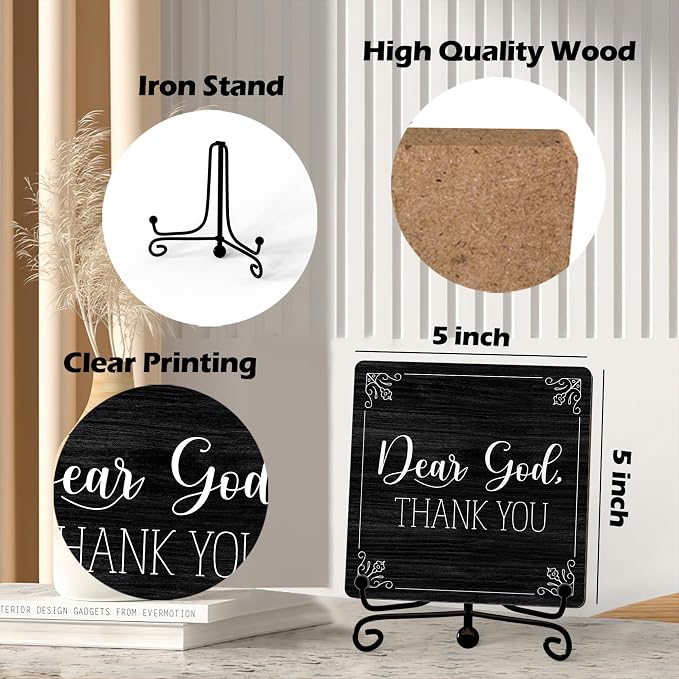 Home Decor, Farmhouse Shelf Decor For Living Room, Boho Aesthetic Table Decorations, Christian Gifts For Women Men, Entryway Tv Stand Fireplace Mantle Coffee Table Decoration (god-16)