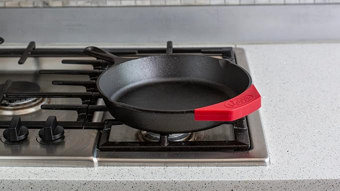 Lodge 10.25 Inch Pre-Seasoned Cast Iron Skillet - Dual Assist Handles - Use in Oven, on Stove, on the Grill, or Over a Campfire - Black (Pack of 3)