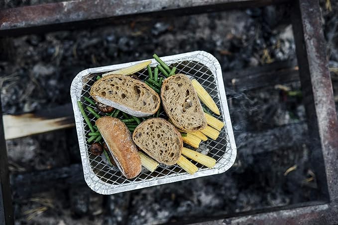 Disposable Charcoal Grill Ideal for Camping and Tailgate Parties -Pack of 2 Portable, Easy To Light, and Convenient charcoal grill Lasts 1.5 hours Grill Anytime, Anywhere