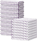 Kitinjoy Cotton 16 Pack Kitchen Towels and Dishcloths Sets, Purple | 16 x 25 Inch & 12 X 12 Inch Dish Towels Bulk, Super Soft and Absorbent hand towels for kitchen Drying