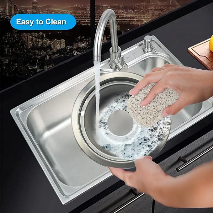 Electric Stove Drip Pans for Whirlpool W10278125, 4-Pack (3x6",1x8") | Includes 3 large 6" and 1 large 8" Chrome drip pans to replace worn burner bowls on compatible Whirlpool ranges