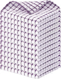 Kitinjoy Cotton 12 Pack Terry Kitchen Dish Cloths, Purple | 12 x 12 Inches Super Soft and Absorbent Dish Rags, Quick Drying Dish towels for Washing Dishes