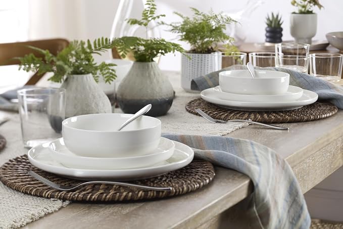 Oneida Mooncrest Satin 20-Piece 18/0 Silverware Set for 4, Flatware | satin finish, dishwasher safe | includes knives, forks, and spoons | heavy duty, cutlery set for kitchen and dining, utensils