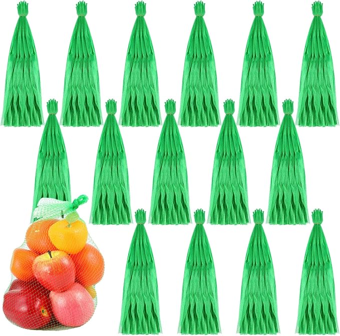 Windyun 1500 Pcs 20 Inch Mesh Bags for Vegetables Mesh Produce Bags Reusable Nylon Netting Bulk, Fits Storage Egg Vegetable Seafood Fruits Grocery (Green)
