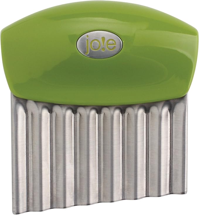 Joie Crinkle Cutter Kitchen Knife for Vegetables, Stainless Steel Blade, Colors May Vary, 1 Count