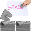 50 Pcs Dry Erase Cloth,6 X 6 Inch,Gray | Cleaning Rags Reasonable Whiteboard Cloth Kitchen Towels Microfiber Towels Cars Wash