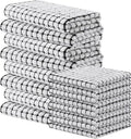 Homaxy Kitchen Towels and Dishcloths Set, Set of 16, Black | Cotton Terry Kitchen Dish Towels, Super Soft and Absorbent Dish Cloths, 16 x 25 and 12 x 12 Inches