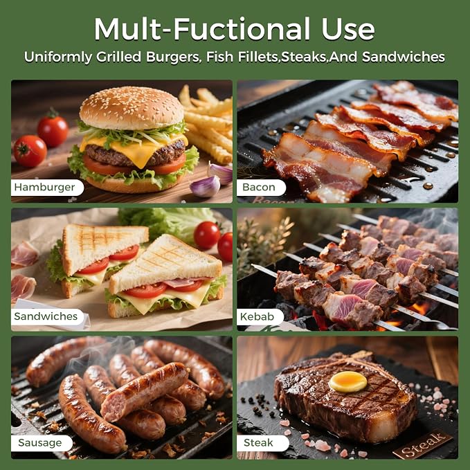 XUDAKAIXIN Cast Iron Smash Burger Press 7.1",Grill Bacon Meat Press Tool,Perfect for Blackstone, Camp Chef, Weber Grills & Indoor Griddles – BBQ & Cookout Must-Have (Grooved)