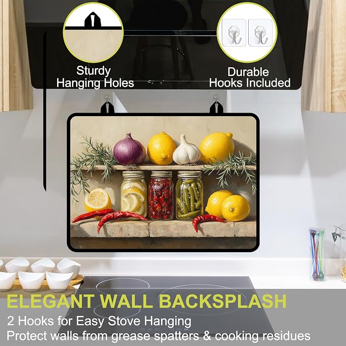 Stove Top Covers for Electric Stove, Glass Stove top Cover 28"x 20"