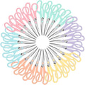 24 Pack 8” Scissors, Sharp Stainless Steel Comfort Grip for Everyday Use | Right/Left Hand, All Purpose Scissor for Office Home School Craft Sewing Fabric Supplies, High/Middle School Student Teacher