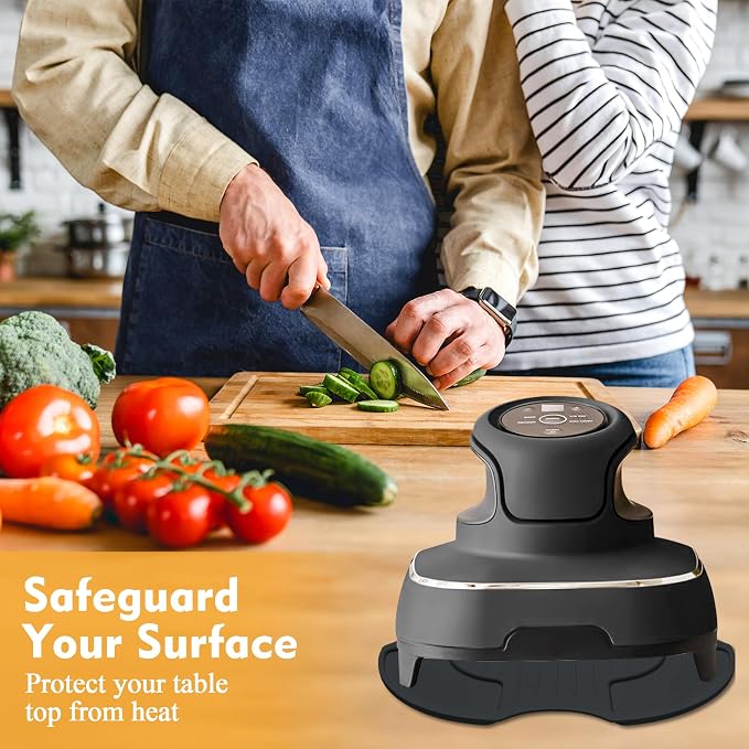 Air Fryer Silicone Trivet Mat 10.6 Inch, Heat Resistant Hot Pads for Ninja Crispi Glass Air Fryer Accessories, Non-Slip Countertop Protector, Easy to Clean