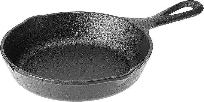 Lodge Wildlife Series - Cast Iron Skillet with Wolf Scene, 6.5" (Pack of 6)