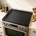 Stove Top Cover, 29.5 x 22 in Noodle Board for Electric Range and Gas Cooktop, Wooden Range Cover with Handles, Farmhouse Kitchen Decor