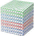 Nialnant 8 Pcs Dish Cloths for Washing Dishes | 100% Cotton Kitchen Towels Soft Absorbent Quick Drying Dish Rags for Kitchen, Reusable Cleaning Rags - 11 x 11In
