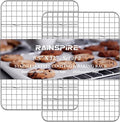 Cooling Rack Stainless Steel, Heavy Duty Cooling Racks for Cooking and Baking, Oven Safe Wire Rack for Cooking, Baking Rack for Oven Cooking Fits Quarter Sheet Pan, 8.5" x 12", 2-Pack