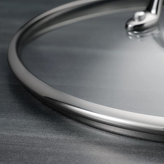 Tramontina Boston Tri-Ply Clad Stainless Steel 6-Quart Braiser Pan with Lid | Induction-Ready, Dishwasher-Safe, NSF-Certified