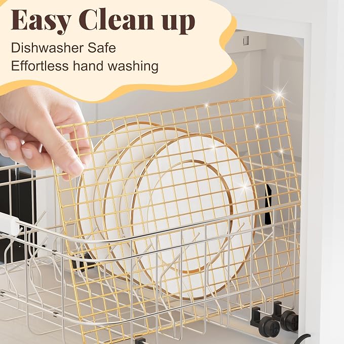 Cooling Racks for Cooking and Baking - 2 PCS 10" x 15" Grid Wire Baking Rack for Oven Cooking, Baking, Grilling, Roasting - Dishwasher Safe Bacon Rack - Fits Jelly Roll Cookie Sheet Pan