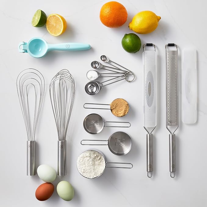 Martha Stewart Richburn 4-Piece Stainless Steel Measuring Cups Set – Durable and Accurate Kitchen Measuring Tools for Baking and Cooking (Pack of 4)