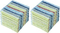 Kitchen Dishcloths for Washing Dishes, Ultra Absorbent Dish Rags, Cotton Cleaning Cloths Pack of 16, 12x12 Inches (Mix-1, 12x12 inch)