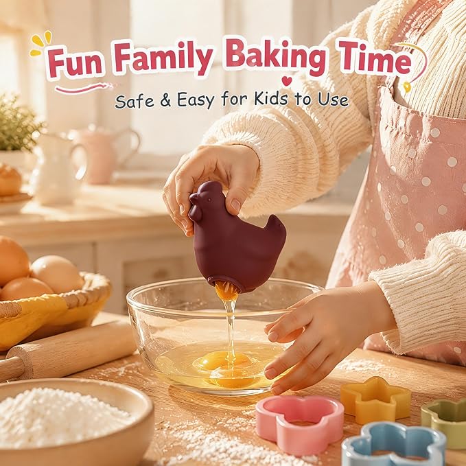 Silicone Egg Yolk Separator | Food Grade, Dishwasher Safe, Baking Tool