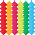 Bokon 48 Pcs Pot Holders for Kitchen, Multicolor Potholders Sets, Heat Resistant Cotton Hot Pad Oven Mitts Trivet with Hanging Loops for Baking Cooking