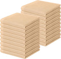 Homaxy 100% Cotton Waffle Weave Kitchen Dish Cloths 18-Pack, Apricot | 12 x 12 Inches, Ultra Soft Absorbent Dish Towels, Quick Drying Dish Rags with Hanging Loop