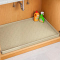 Jin&Bao Under Sink Mat 28" x 22" Waterproof Silicone Cabinet Kitchen Liner | Silicone under kitchen sink mat,cabinet protector,bathroom shelf liner,raised edge,anti-slip,easy to clean & dishwasher safe