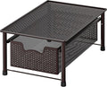 Simple Houseware Stackable Cabinet Basket Drawer Organizer, Bronze