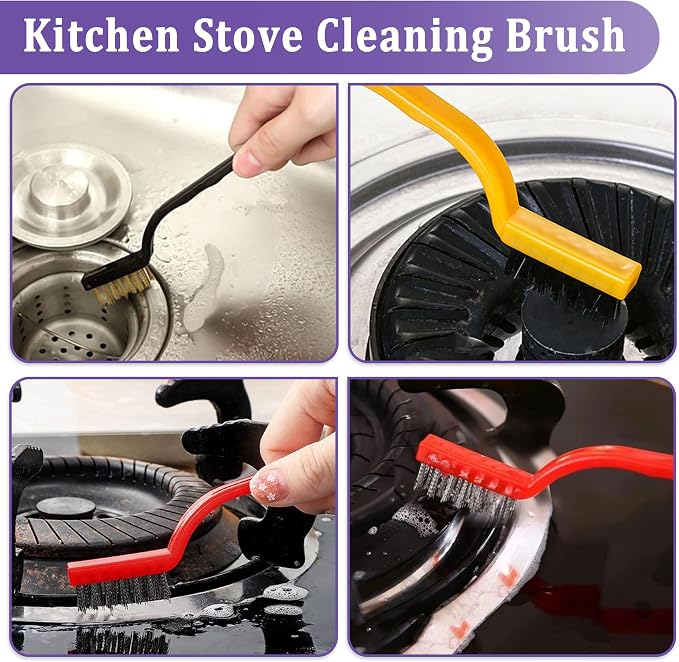 GCFG3060BF/GCFG3060BD PLUS Stove Protector for Frigidaire Gallery Gas Range | Reusable Thickened Burner Splatter Stove Liner, Easy to Clean, Fire Resistant Trimmable, Comes with 3 Free Cleaning Brushes