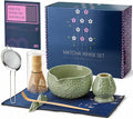 7Pcs Matcha Whisk Set, Matcha Set Whisk and Bowl,Bamboo Scoop, Scoop Rest, Sifter and Tea Towel, Matcha Kit W/Carved Cherry Blossm Pattern for Matcha Lovers (Sakura Green) | Bamboo Scoop, Scoop Rest, Sifter and Tea Towel, Matcha Kit W/Carved Cherry Blo...