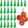 uxcell 150pcs Egg Hatching Bags, 12 Inch Mesh Nylon Netting Reusable Produce Mesh Bags Strong Stretchable Plastic Seafood Boil Bags for Fruits Vegetables Storage, Green