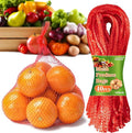 Sukh 90PCS Mesh Produce Bags - 24Inch Vegetable Storage Net Bags Red | Mesh Vegetable Bags for Onion, Fruits, Seafood, and Other Agricultural Products Storage, Garden Harvest Produce Bags