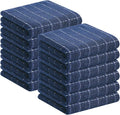 Homaxy 100% Cotton Terry Kitchen Towels, 12 Pack, Navy Blue | Ultra Soft and Absorbent Dish Towels for Kitchen, Suitable for Drying and Washing Dishes