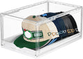 Vtopmart 1 Pack Stackable Baseball Caps Organizer, Each Holds 12 hats | with Sliding Drawer, Magnetic Door, Stackable, Transparent