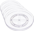 Amazon Basics Clear Lazy Susan Turntable Organizer for Organization, 12-Inch (Pack of 8)