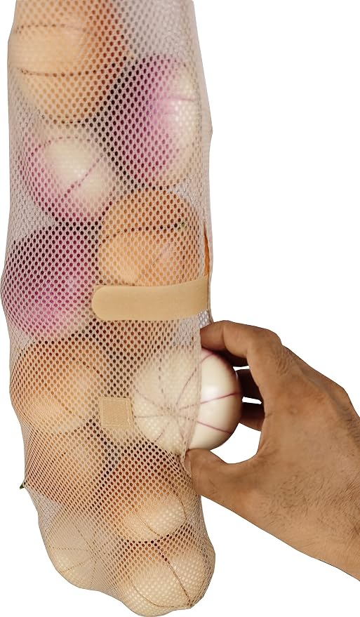 Hanging Mesh Bags - Large Net Produce Bags for Fruits, Veggies, Garlic, Onions or Garbage