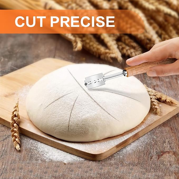 Pastry Cutter, Biscuit Cutter, Dough Scraper, Bread Lame | Stainless Steel Pastry Blender Set, Dough Cutter Biscuit Cutter Dough Blender Tools & Pastry Utensils (5 Pcs/Set)