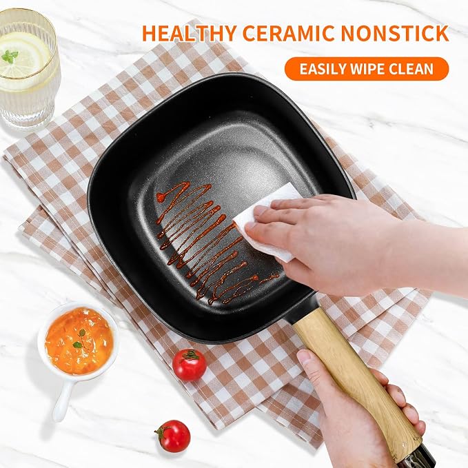 Audecook 2L Hot Pot Electric, Non-Stick electric pot, Portable Pot lazy | Dual Power Control Electric Pot For Cooking Steak, Egg, Ramen, Oatmeal & Soup | Portable Pot for Dorm, RV, Travel & Camping