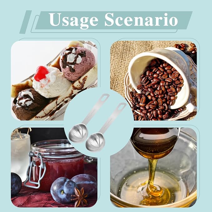 1 Tablespoon Stainless Steel Measuring Spoons | 1 Tbsp | 3 Tsp | 15 Ml | 15 Cc, Metal Single Measuring Spoon, For Measuring Coffee Powder, For Grains and Loose Tea