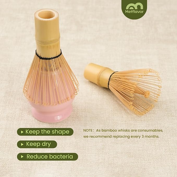 Matcha Whisk Set, Ceramic Bowl Matcha Kit & Handcrafted Bamboo Chasen, Complete 5 Pcs Matcha Set Whisk and Bowl, Stainless Steel Sifter, Bamboo Scoop & Holder for Matcha Lovers | Complete 5 Pcs Matcha Set Whisk and Bowl, Stainless Steel Sifter, Bamboo ...