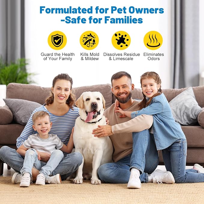Washer Machine Cleaner Tablets 15 Pcs + Dryer Vent Cleaner Kit 12 Pack | Crevice Cleaning Brush for Bathroom, Shower & Kitchen, All-in-One Multi-Surface Scrubbing Brushes,Formulated for Pet Owners
