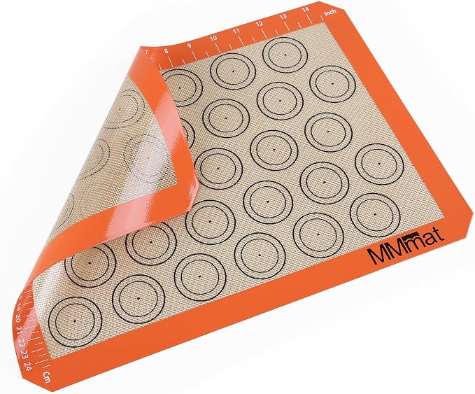 Best German Silicone Baking Mat, 2 Half Sheets Macaron Baking Mats | Non Slip Silicone Baking Sheet, Non Stick Reusable, BPA Free, PFOA Free, Non-toxic, Dishwasher Safe