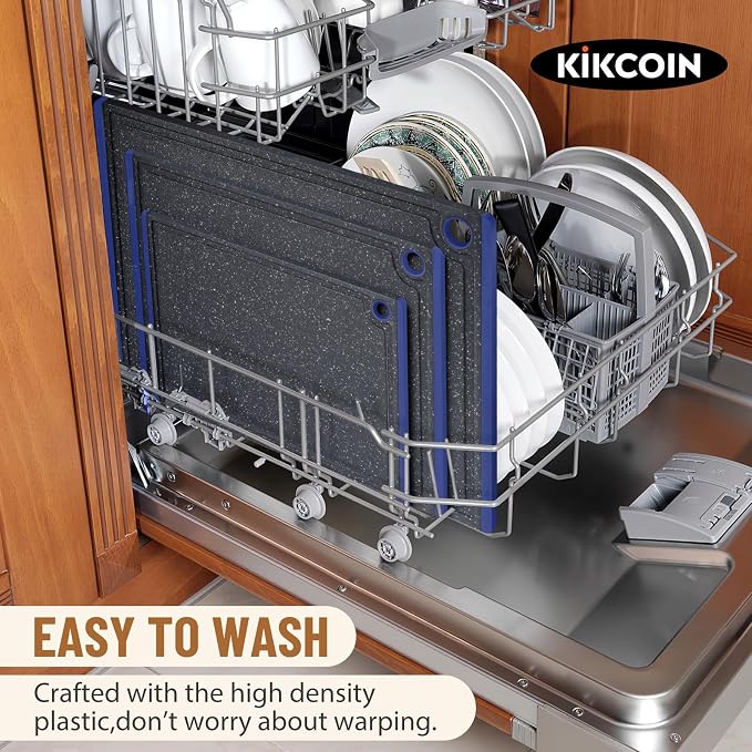 Cutting Board, Extra Large Cutting Boards for Kitchen Chopping Board with Juice Grooves, Kikcoin