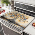 HOMETITUTE Gold Butterfly Tree Stove Top Cover 28x20 3D Diatomite Mat
